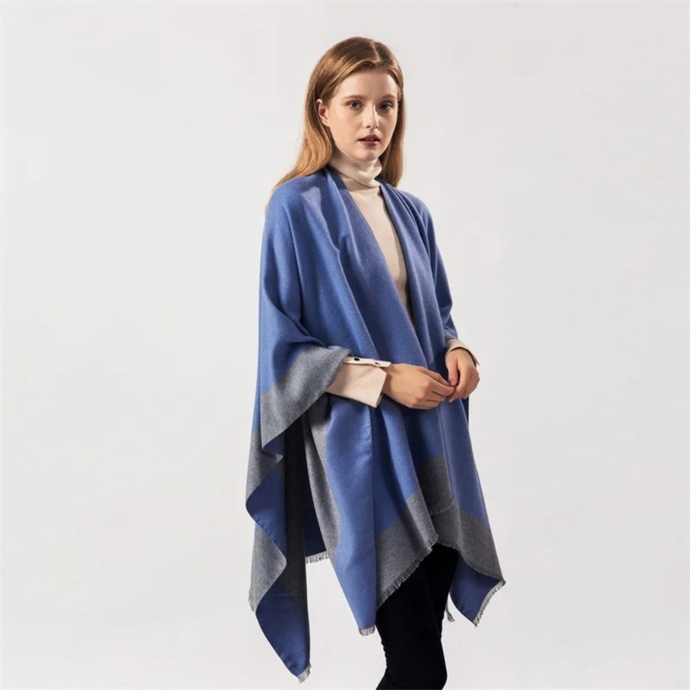 Cape Poncho Bleu vue 2 - Bracksley