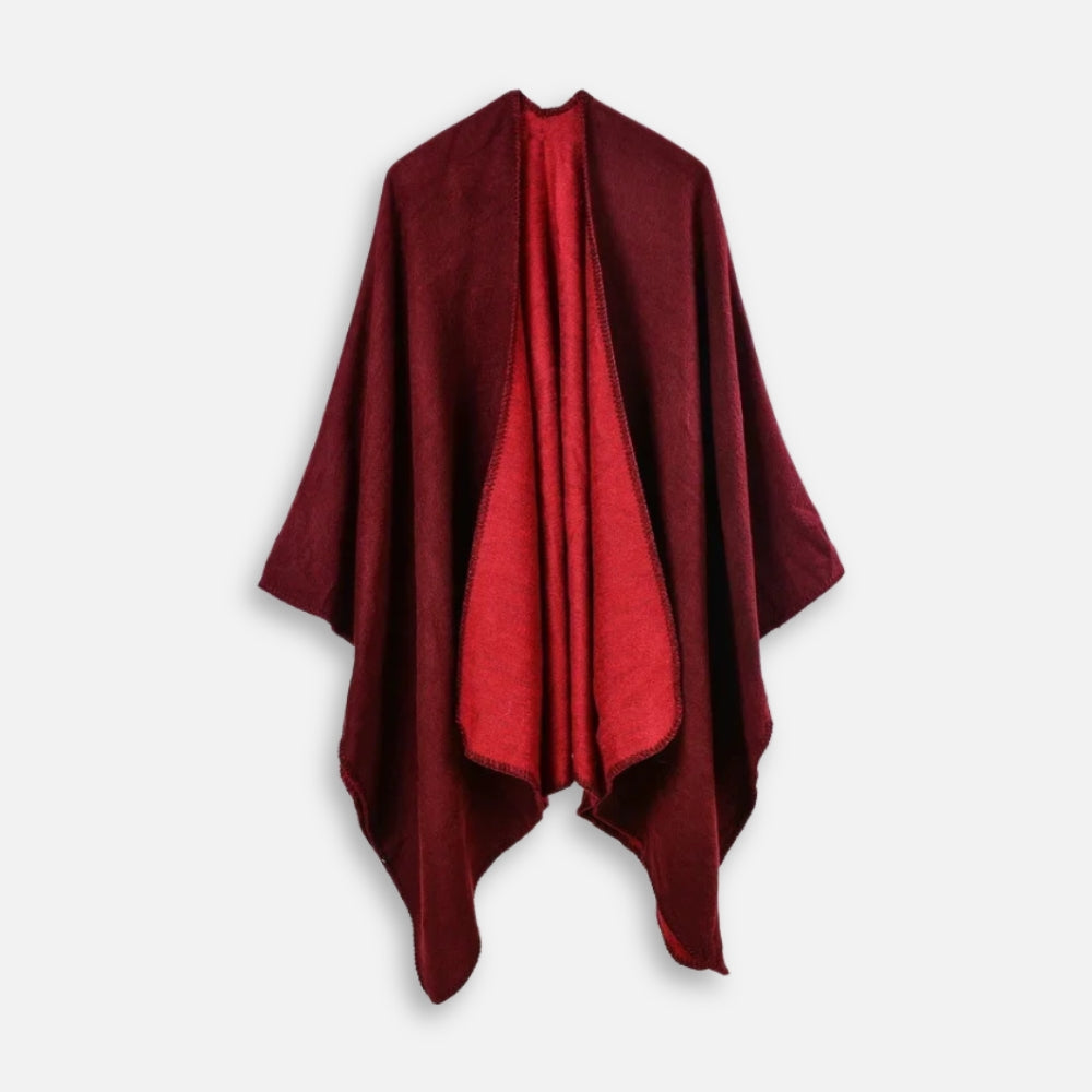 Cape Poncho Bordeaux - Bracksley