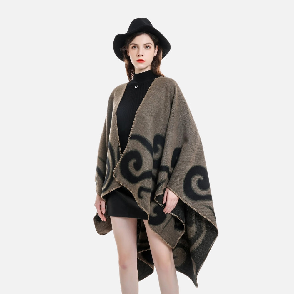Cape Poncho Cachemire vue 2 - Bracksley