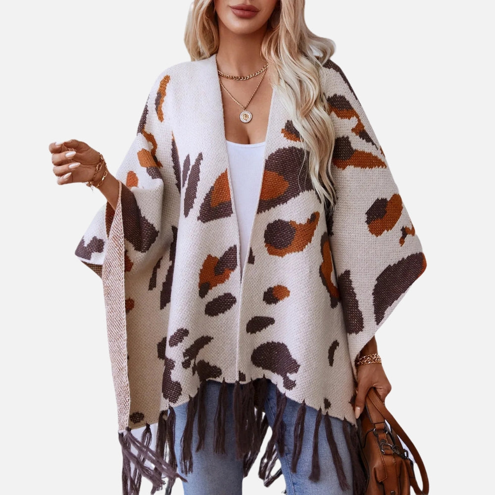 Cape Poncho À Franges - Bracksley