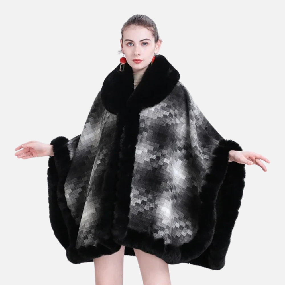 Manteau Poncho Fourrure - Bracksley