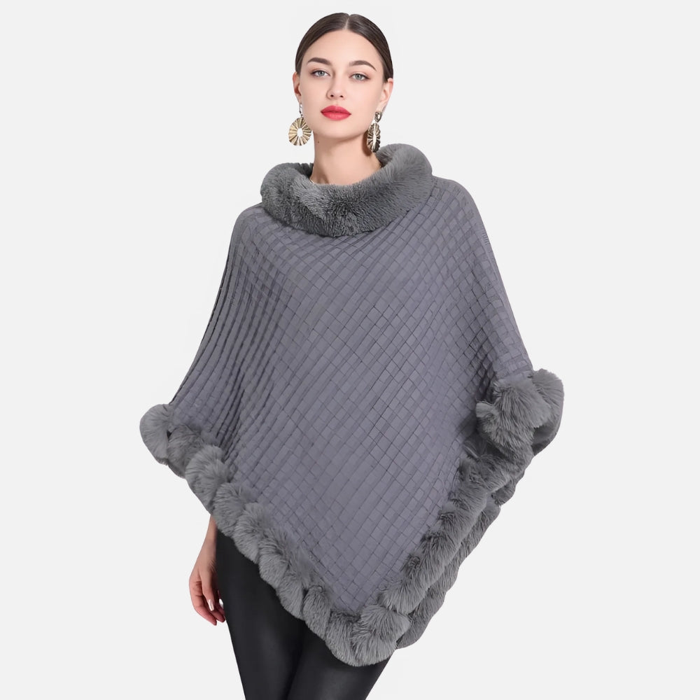 Poncho Col Fourrure - Bracksley