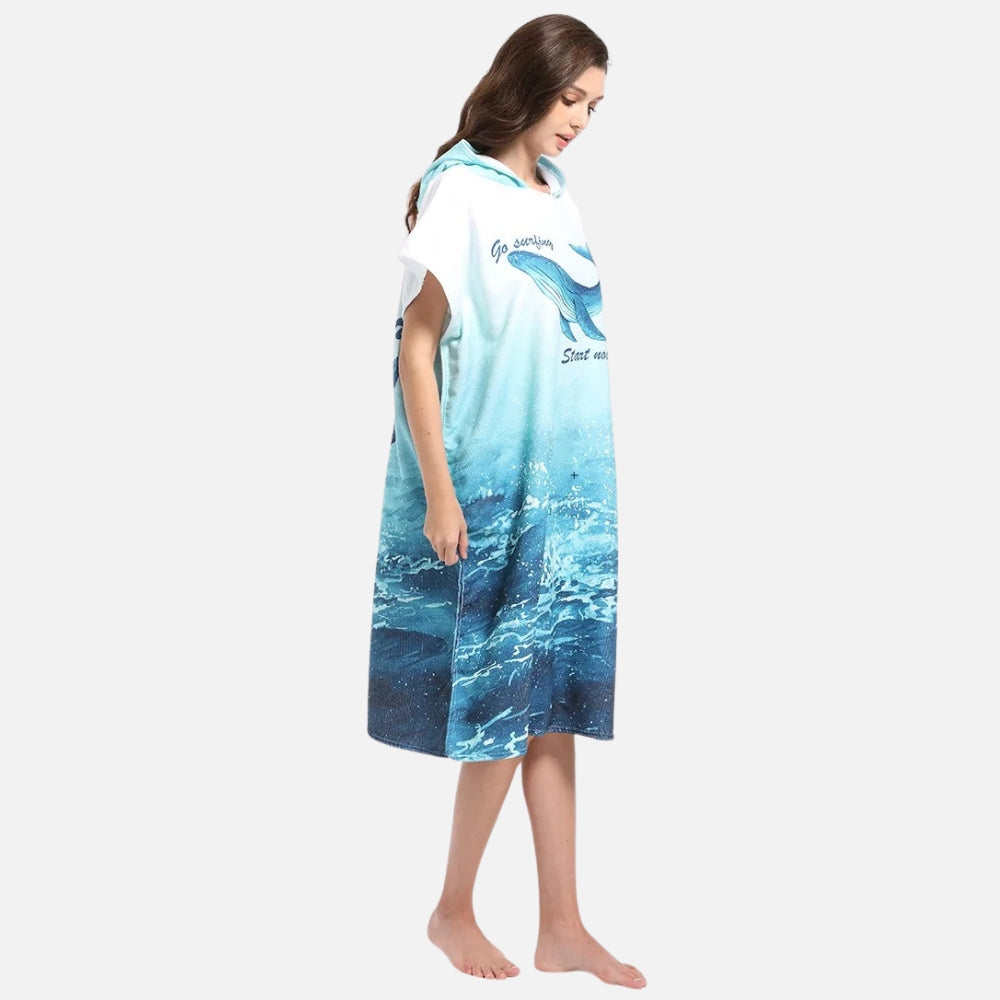 Poncho De Bain Baleine vue 2 - Bracksley