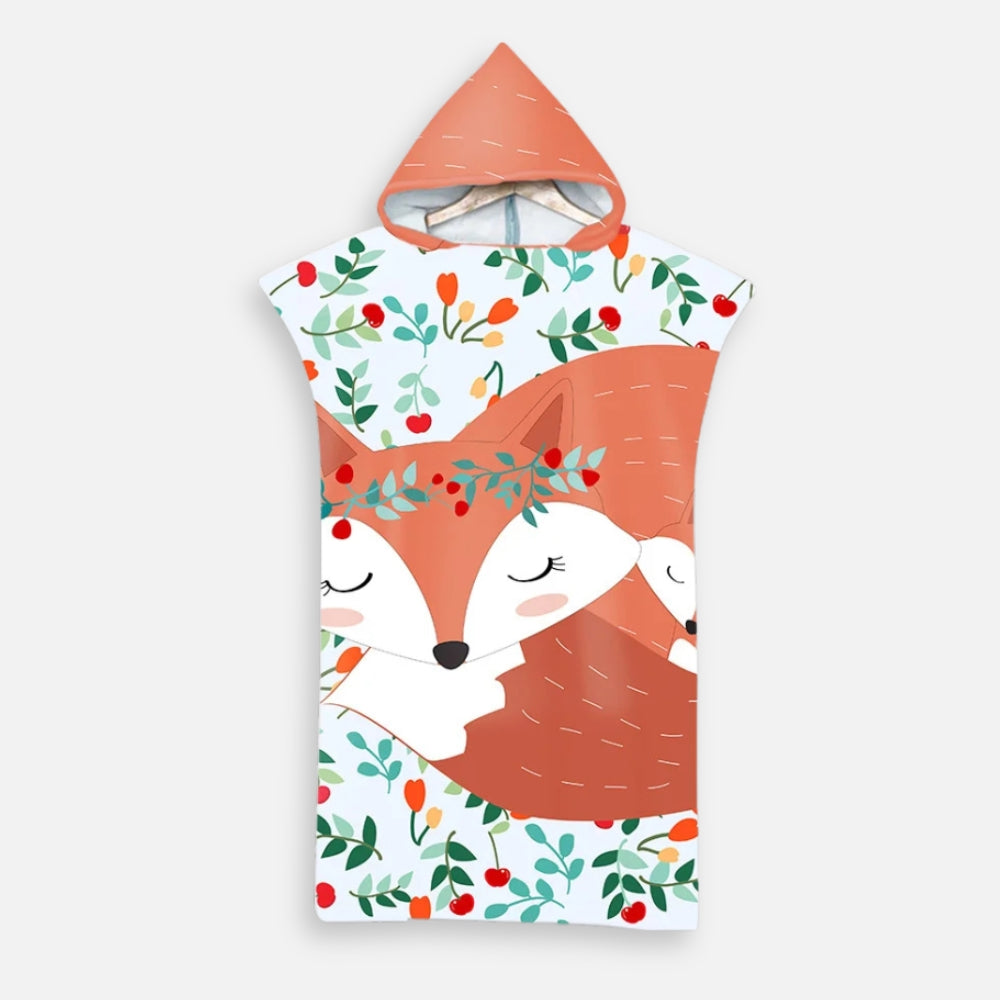 Poncho De Bain Enfant Renard Endormi - Bracksley