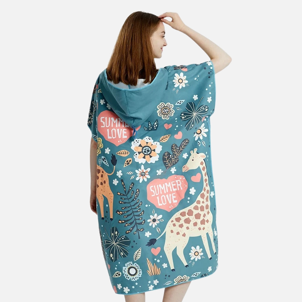 Poncho De Bain Summer Love vue 4 - Bracksley