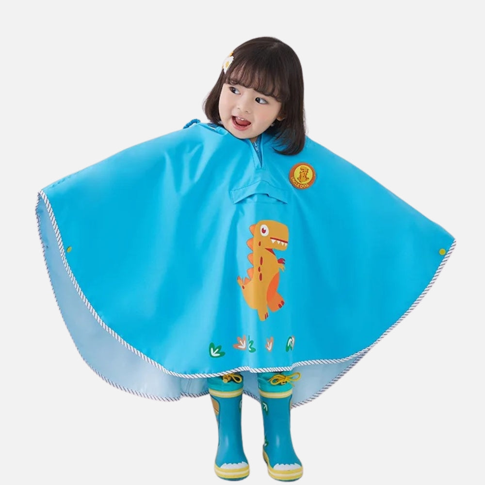 Poncho De Pluie Dinosaure Bleu - Bracksley