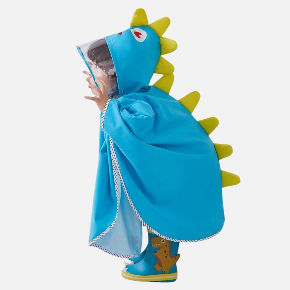 Poncho De Pluie Dinosaure Bleu vue 2 - Bracksley
