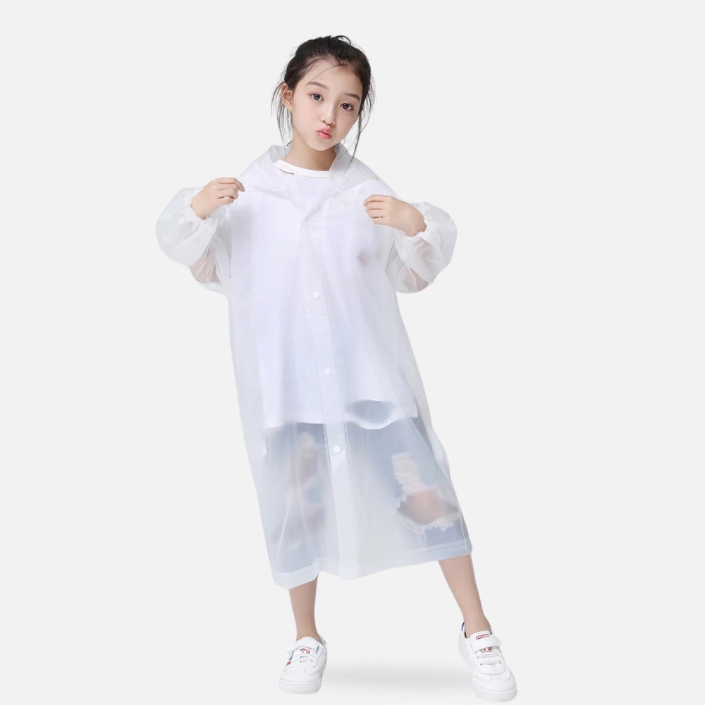 Poncho De Pluie Enfant Blanc - Bracksley