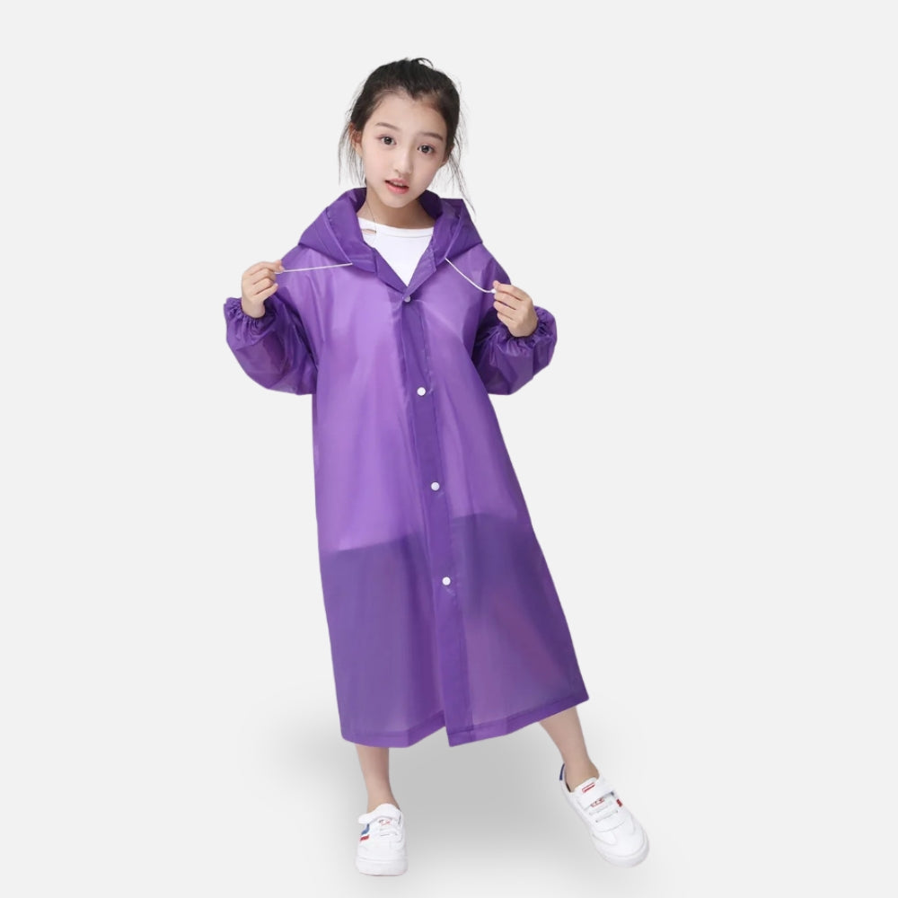 Poncho De Pluie Enfant Violet - Bracksley