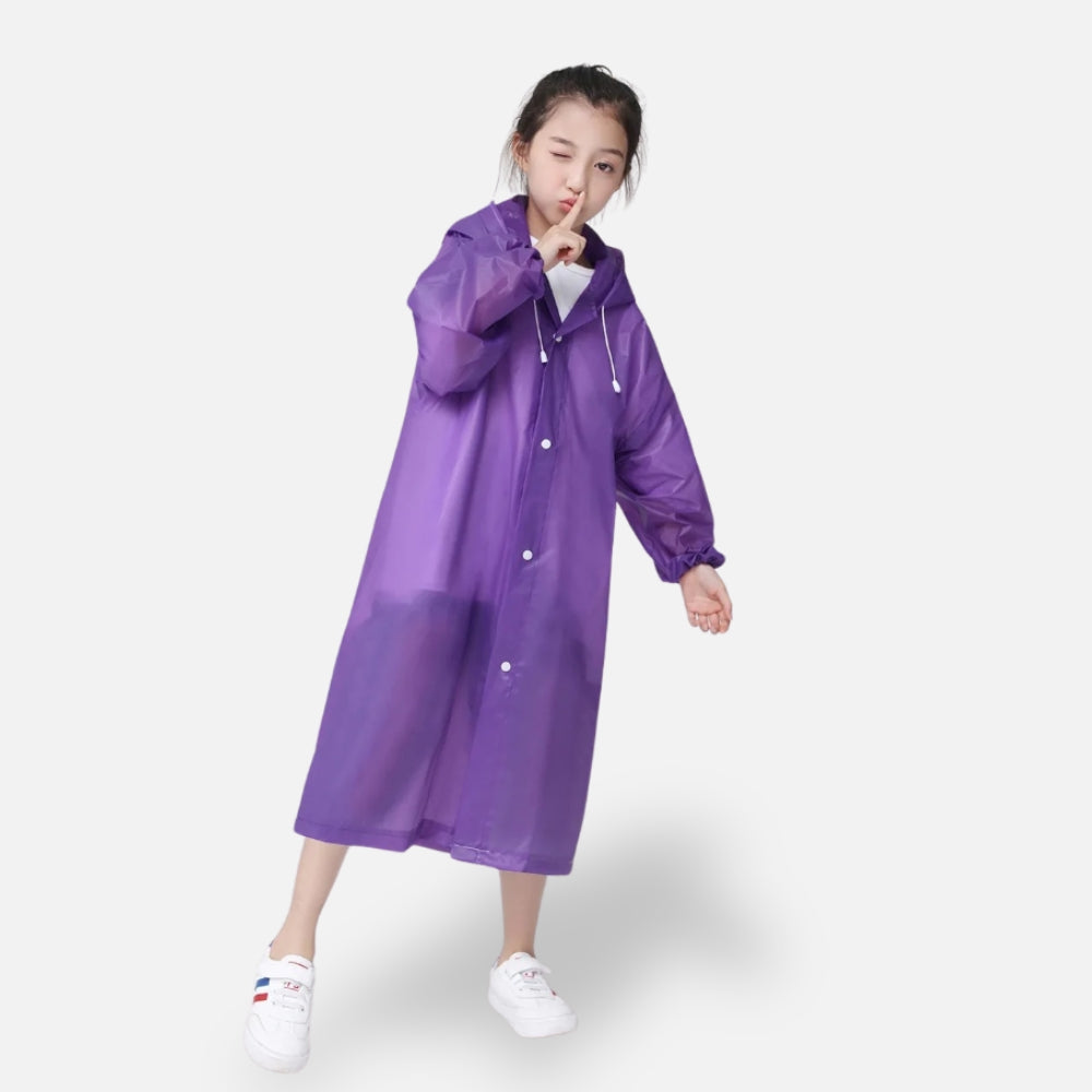 Poncho De Pluie Enfant Violet vue 2 - Bracksley