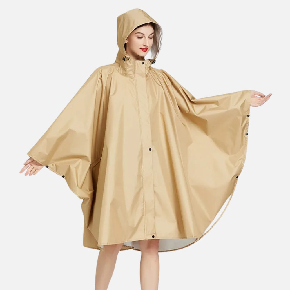 Poncho De Pluie Femme Beige - Bracksley