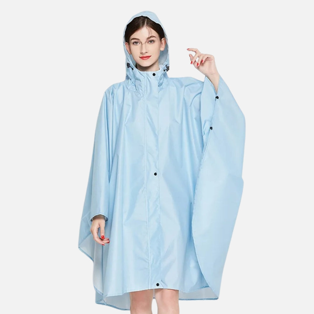 Poncho De Pluie Femme Bleu Clair - Bracksley