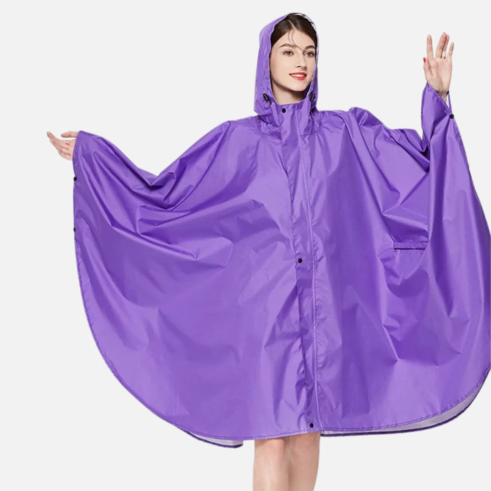 Poncho De Pluie Femme Violet - Bracksley