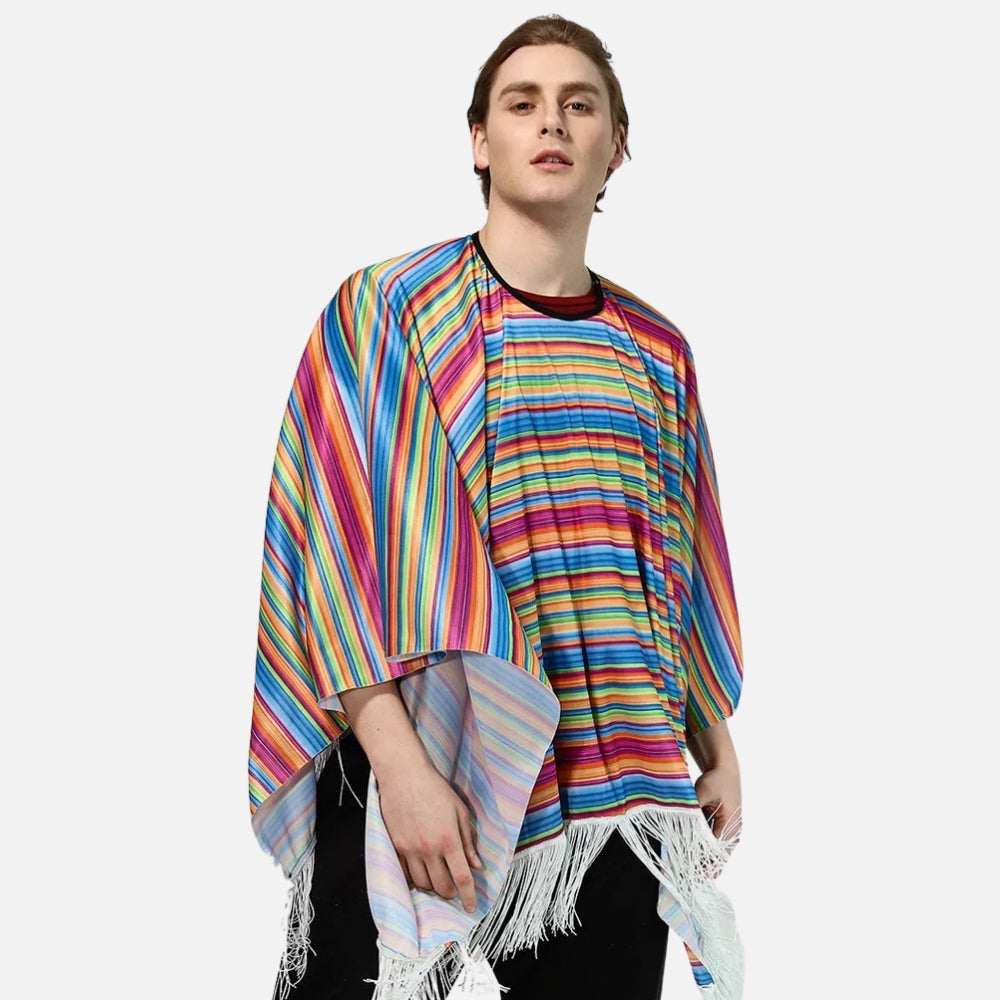 Poncho Mexicain Multicolore - Bracksley