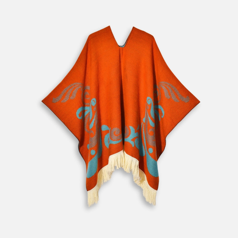Poncho Péruvien Motifs Ailes - Bracksley