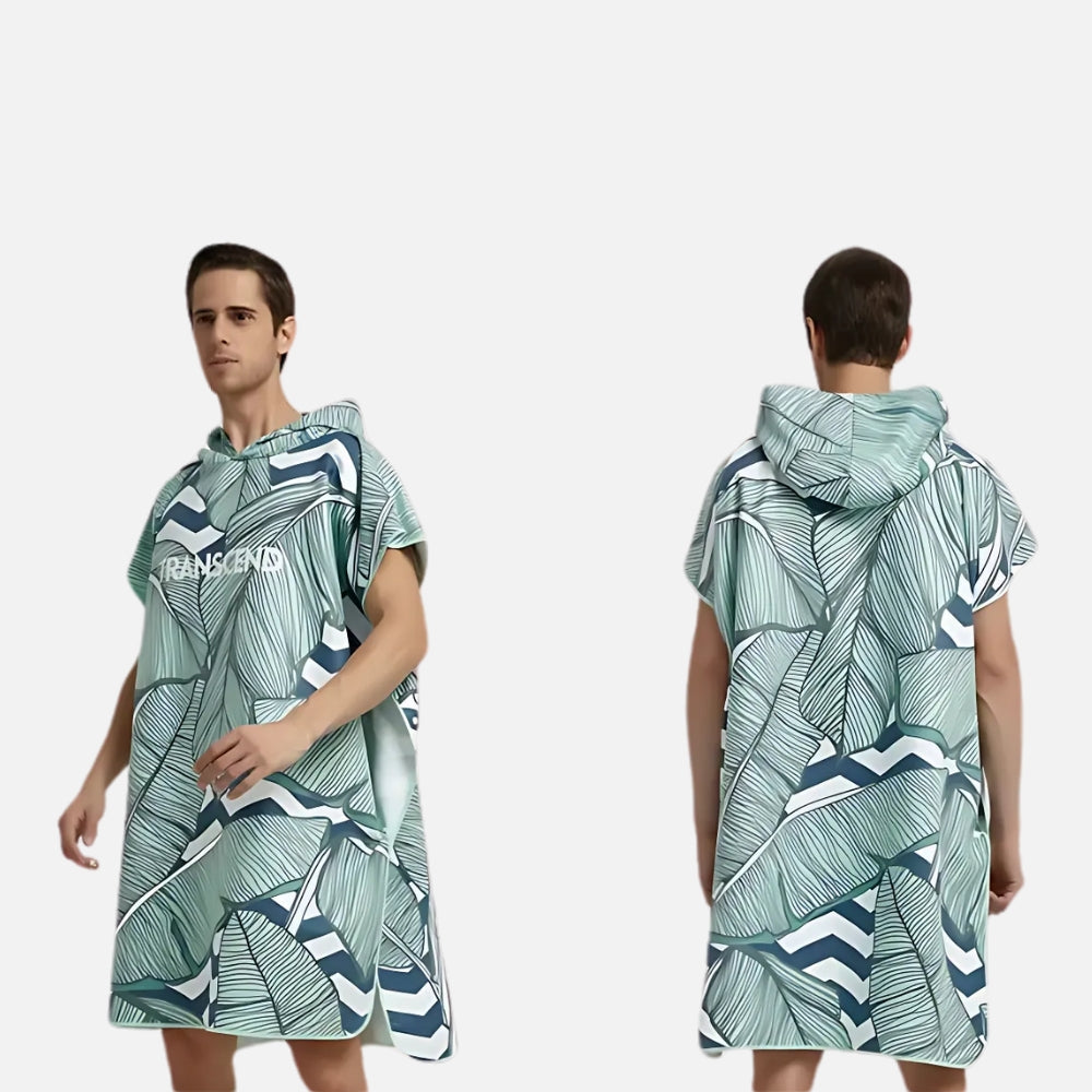 Poncho Surf Avec Feuilles vue 2 - Bracksley