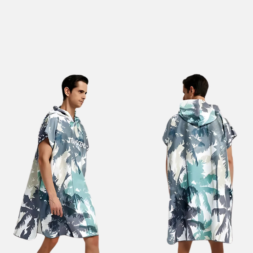 Poncho Surf Palmier vue 2 - Bracksley