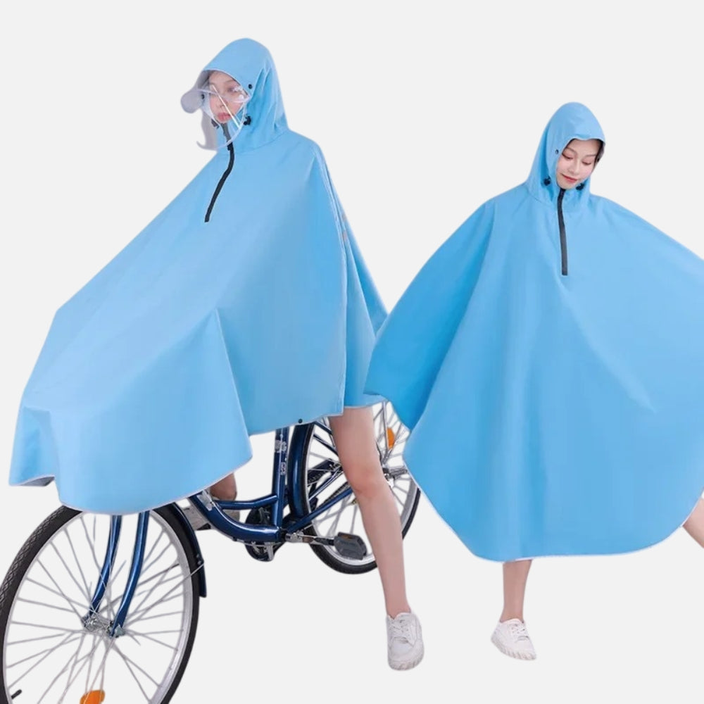 Poncho Vélo Pluie Bleu vue 2 - Bracksley