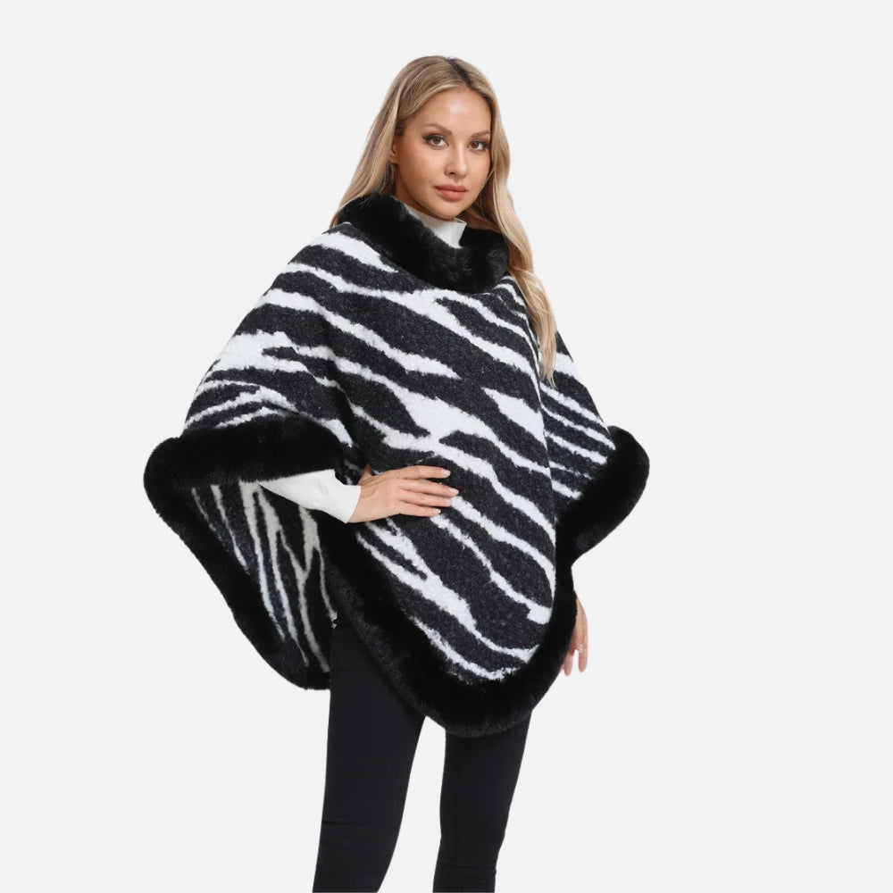 Poncho Zèbre vue 2 - Bracksley