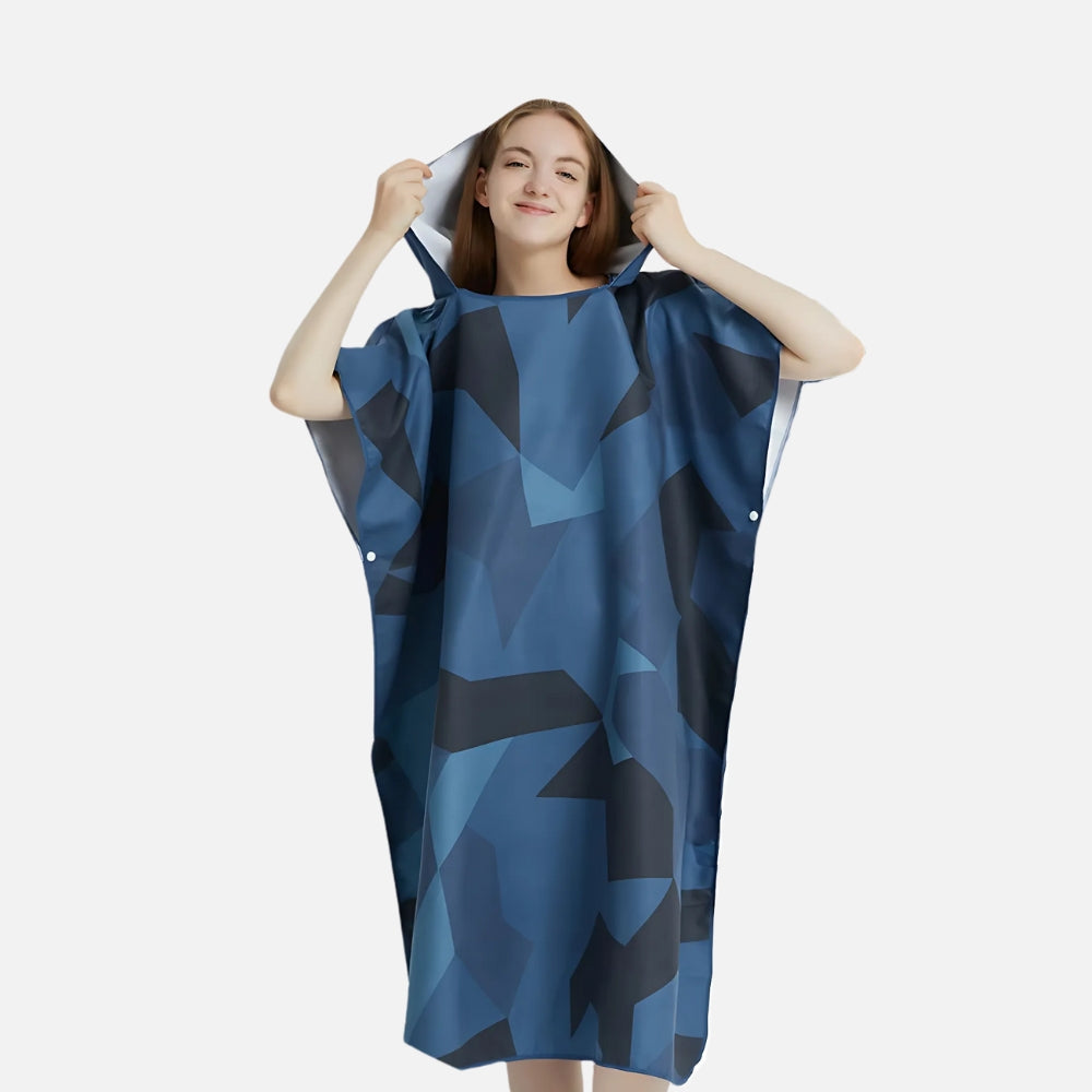 Poncho De Bain Motifs Géométriques vue 2 - Bracksley