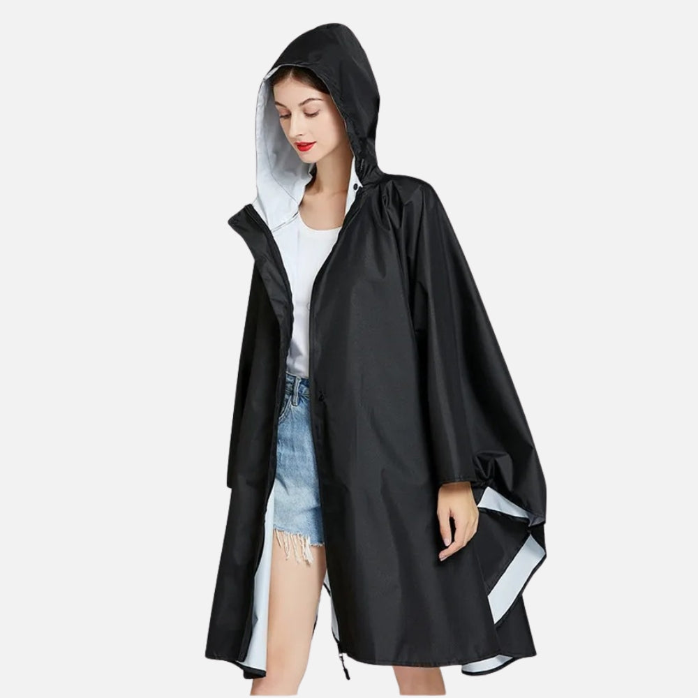 Poncho De Pluie Femme Noir vue 2 - Bracksley