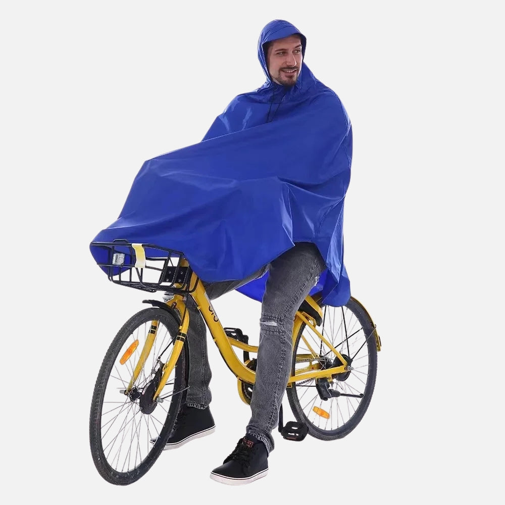 Poncho Vélo Pluie Bleu Homme - Bracksley