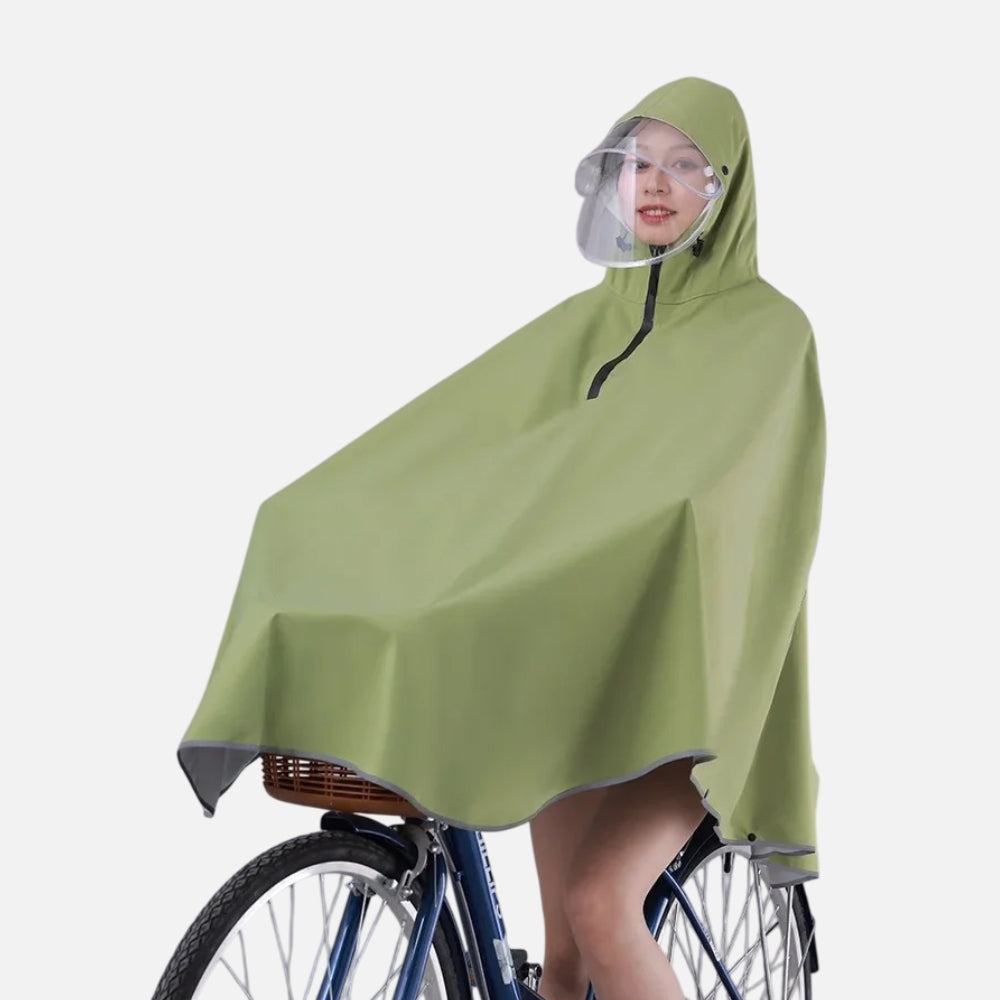 Poncho Vélo Pluie Kaki - Bracksley