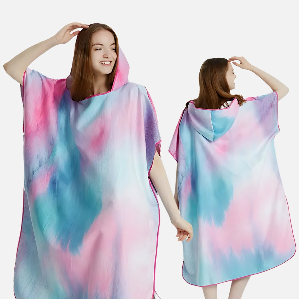 Serviette Poncho Rose et Bleu vue 2 - Bracksley