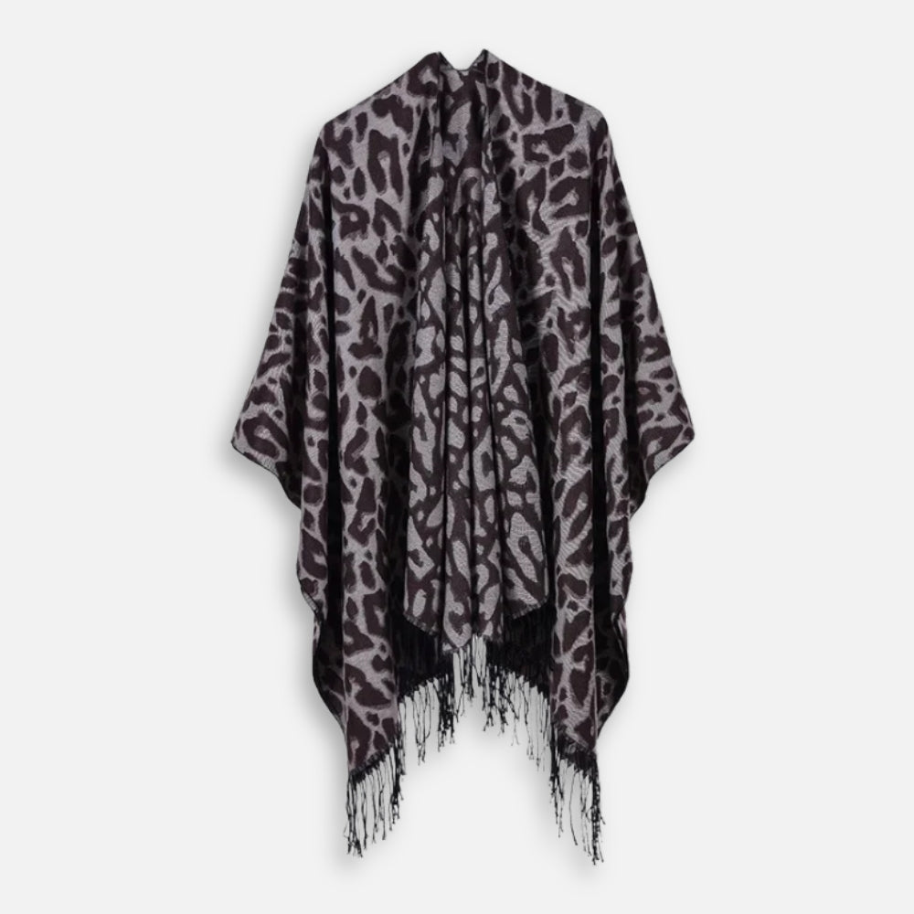 Cape Poncho Leopard Femme - Bracksley