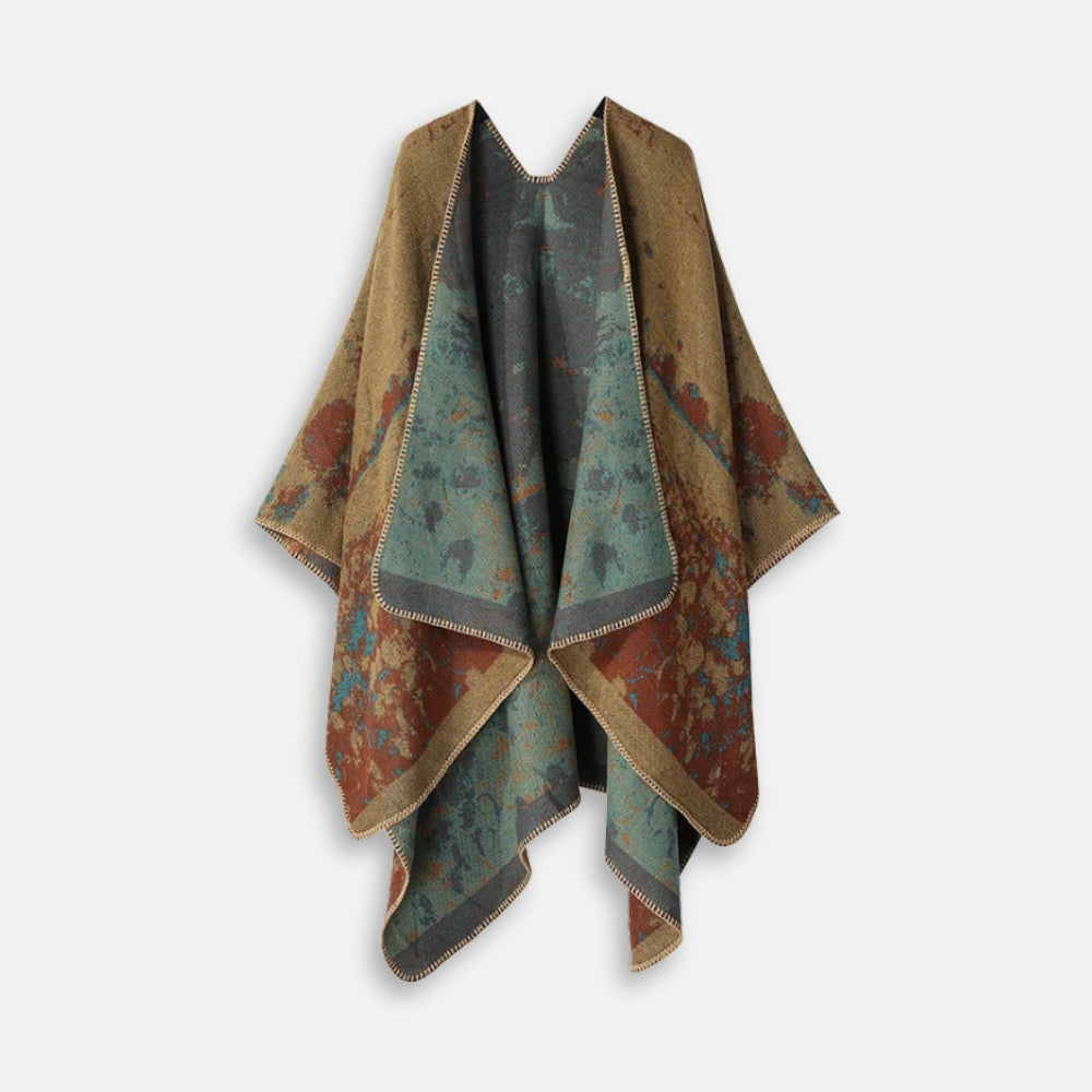 Cape Poncho Long Femme vue 2 - Bracksley