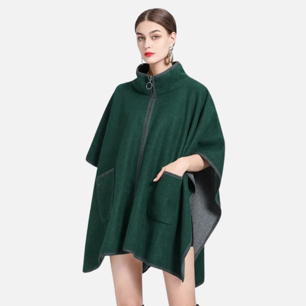 Manteau Poncho ZippÃ© vue 3 - Bracksley