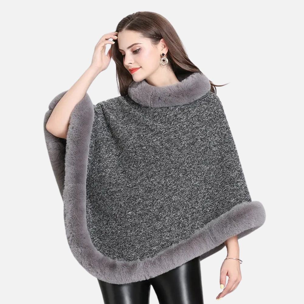 Poncho BordÃ© de Fourrure - Bracksley