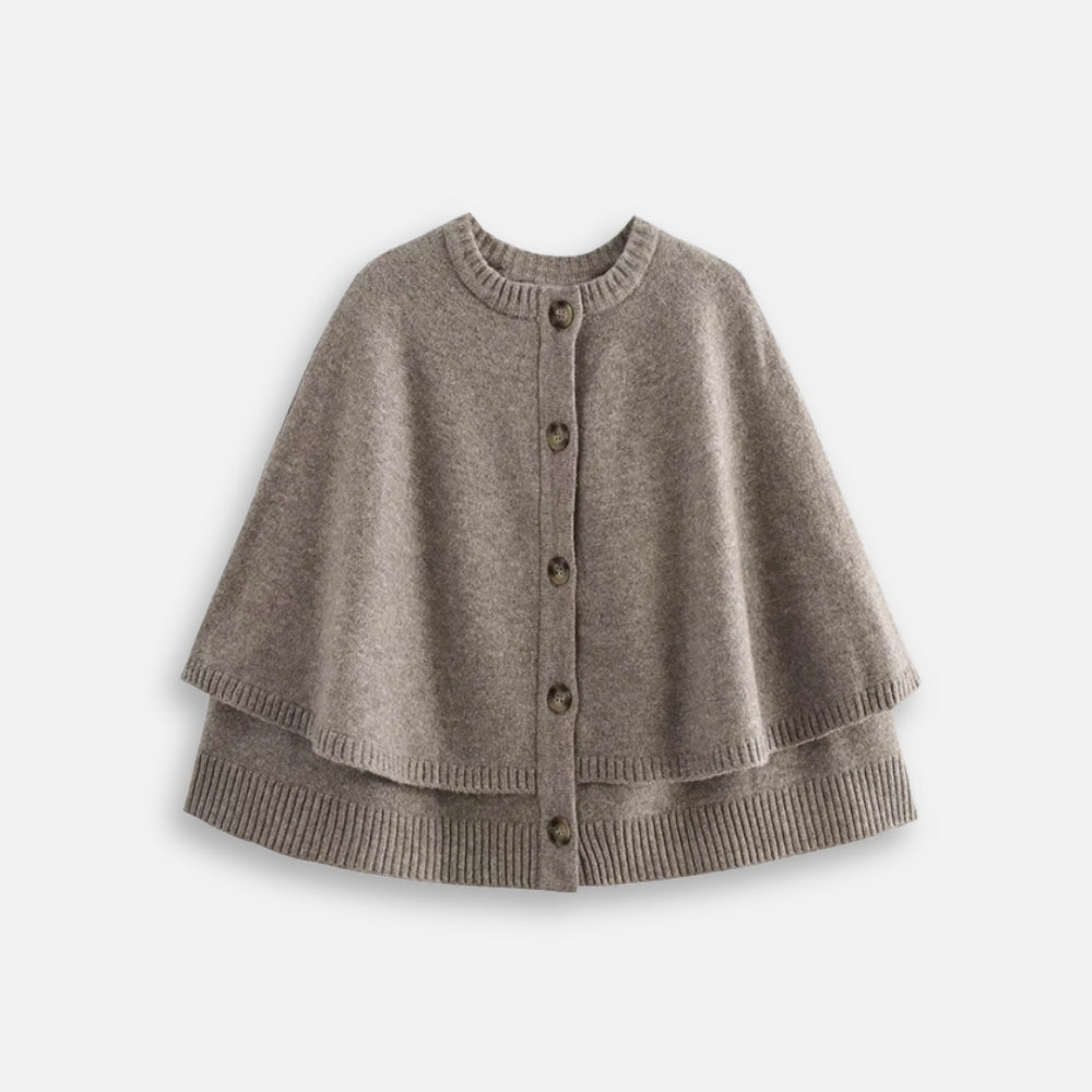 Poncho BoutonnÃ© Femme - Bracksley