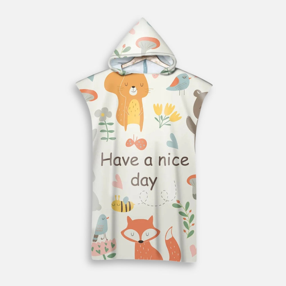 Poncho De Bain Enfant Have A Nice Day - Bracksley
