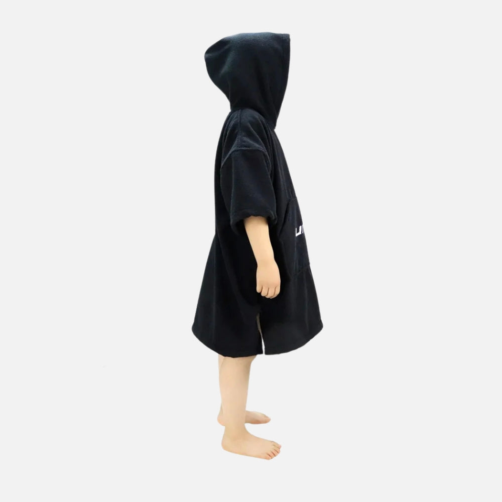 Poncho De Bain Enfant Noir vue 2 - Bracksley