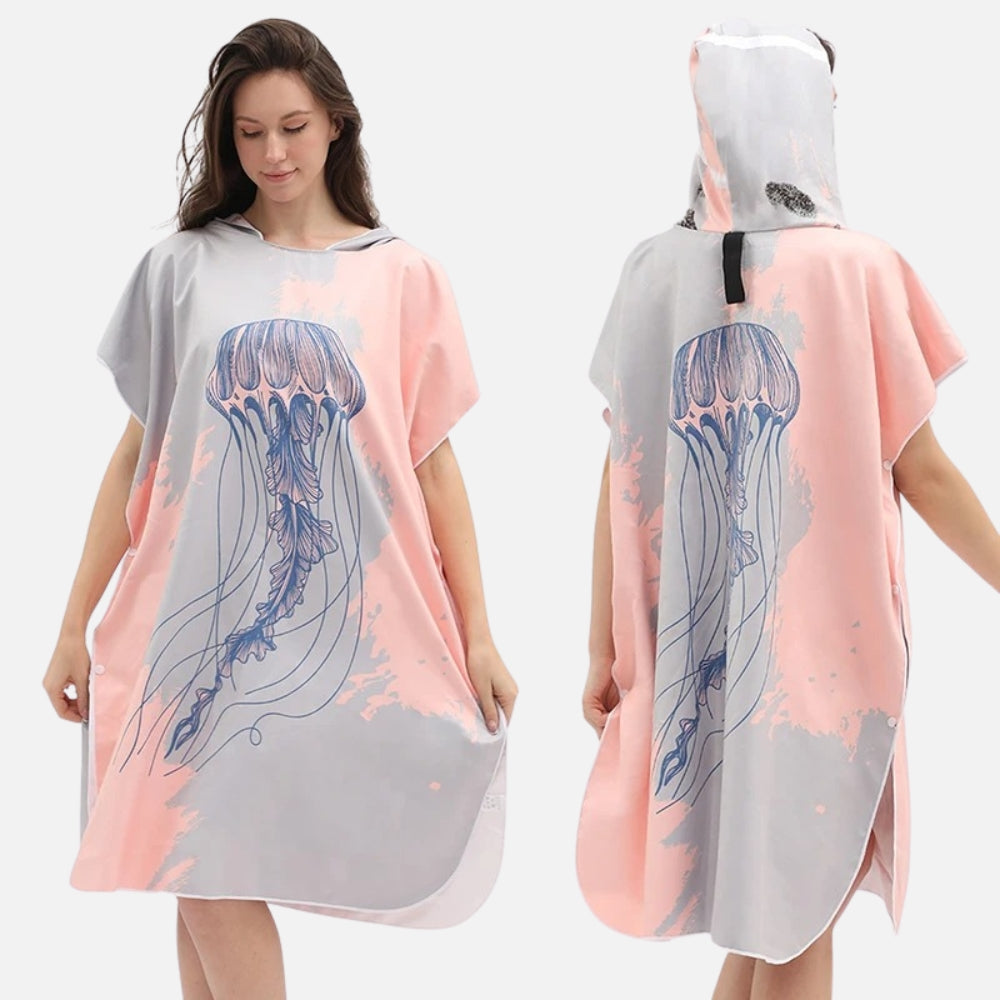 Poncho De Bain MÃ©duse vue 2 - Bracksley