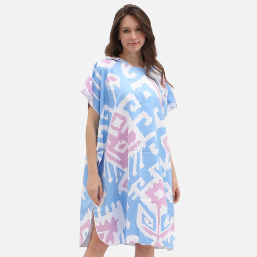 Poncho De Bain Motifs Tribals - Bracksley