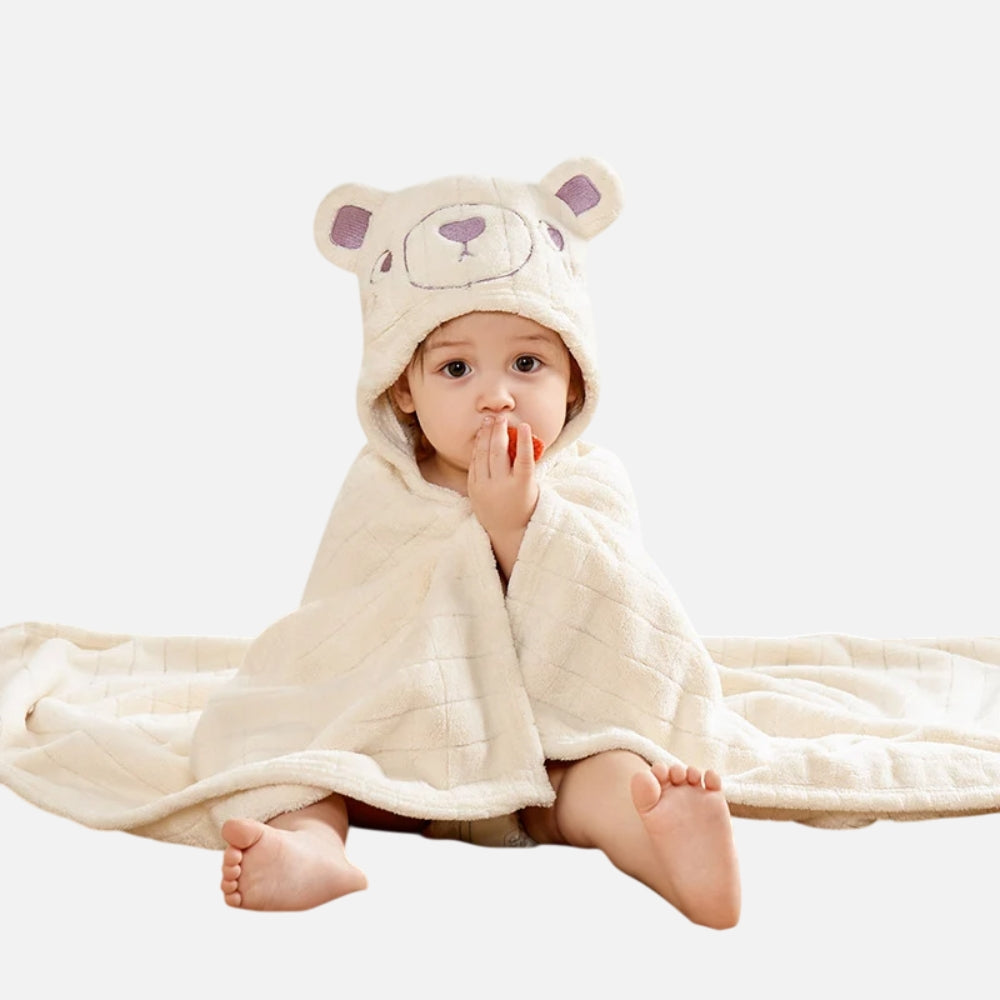 Poncho De Bain Ours Polaire - Bracksley