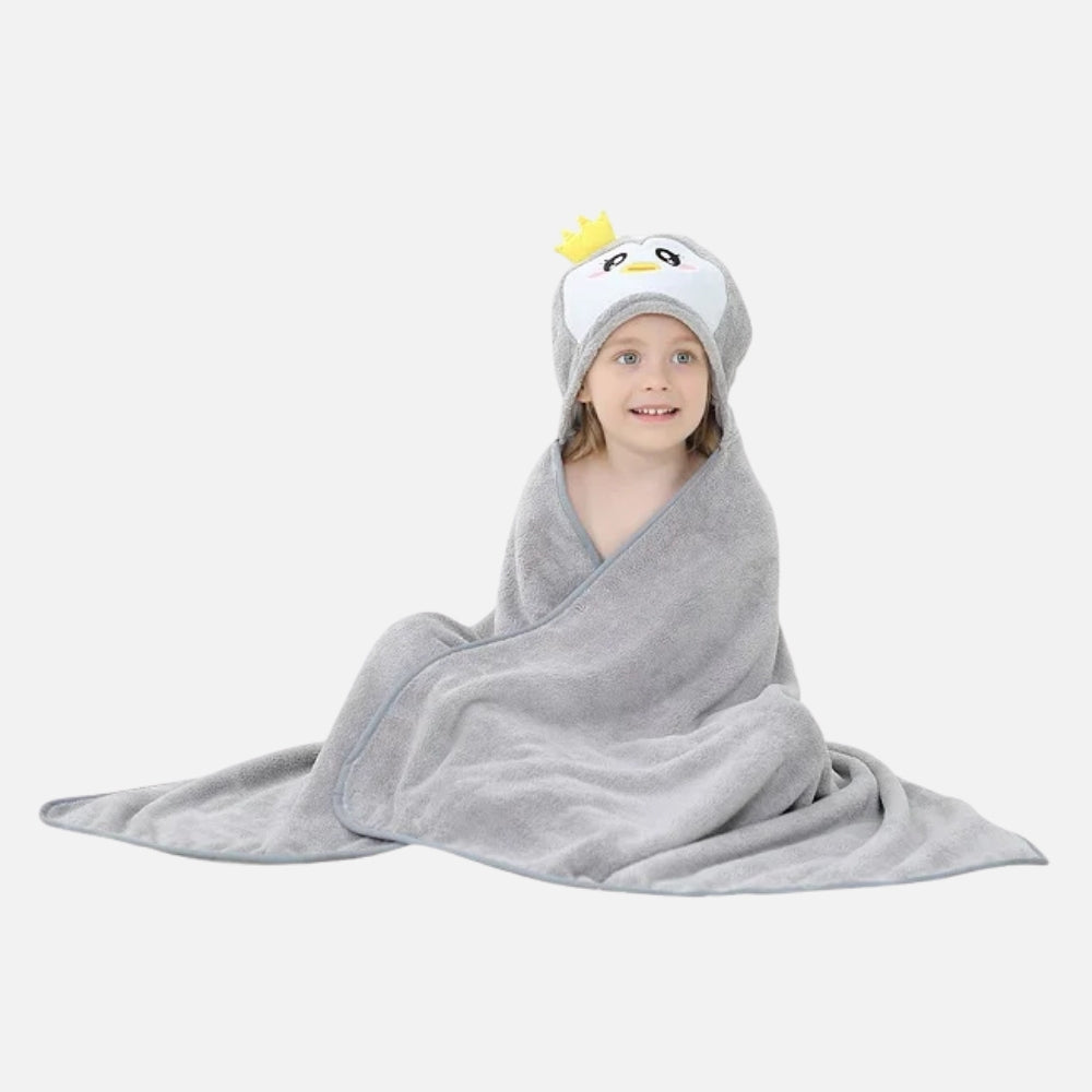 Poncho De Bain Pingouin Gris - Bracksley
