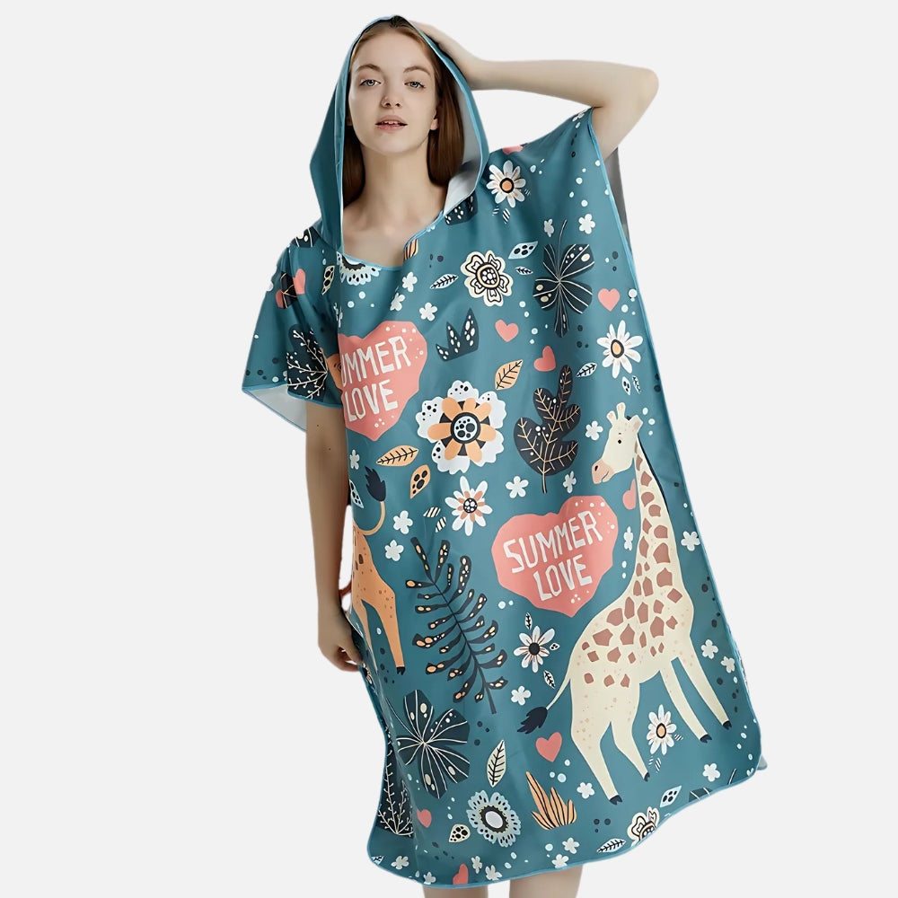 Poncho De Bain Summer Love vue 3 - Bracksley
