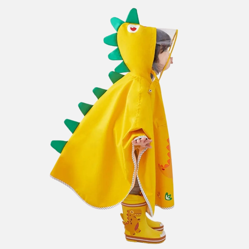 Poncho De Pluie Dinosaure Jaune vue 2 - Bracksley