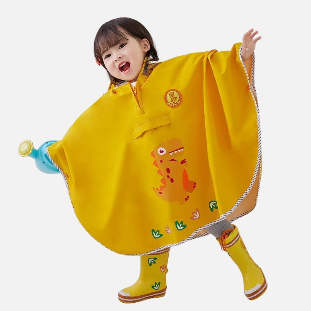 Poncho De Pluie Dinosaure Jaune - Bracksley