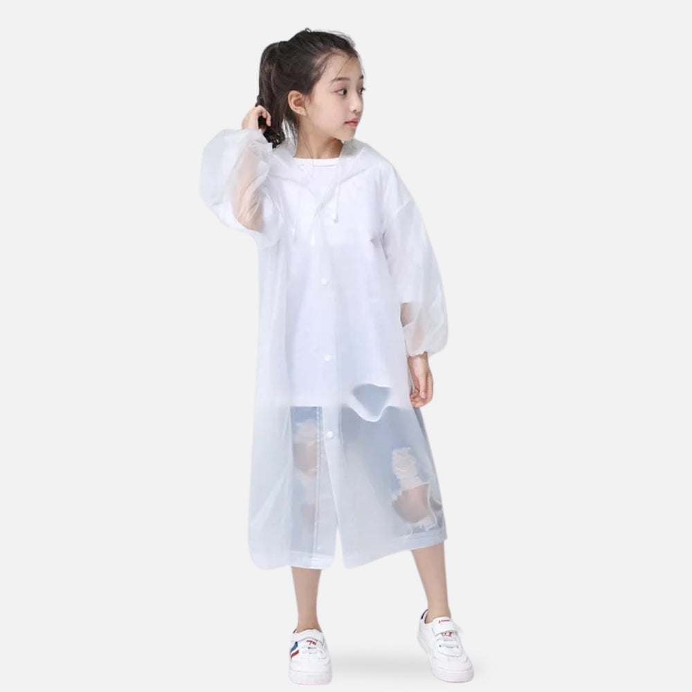 Poncho De Pluie Enfant Blanc vue 2 - Bracksley
