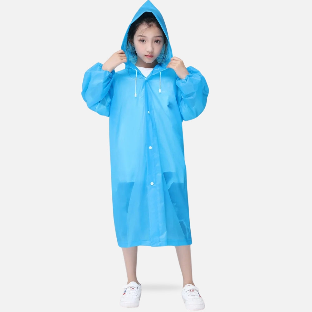 Poncho De Pluie Enfant Bleu vue 2 - Bracksley