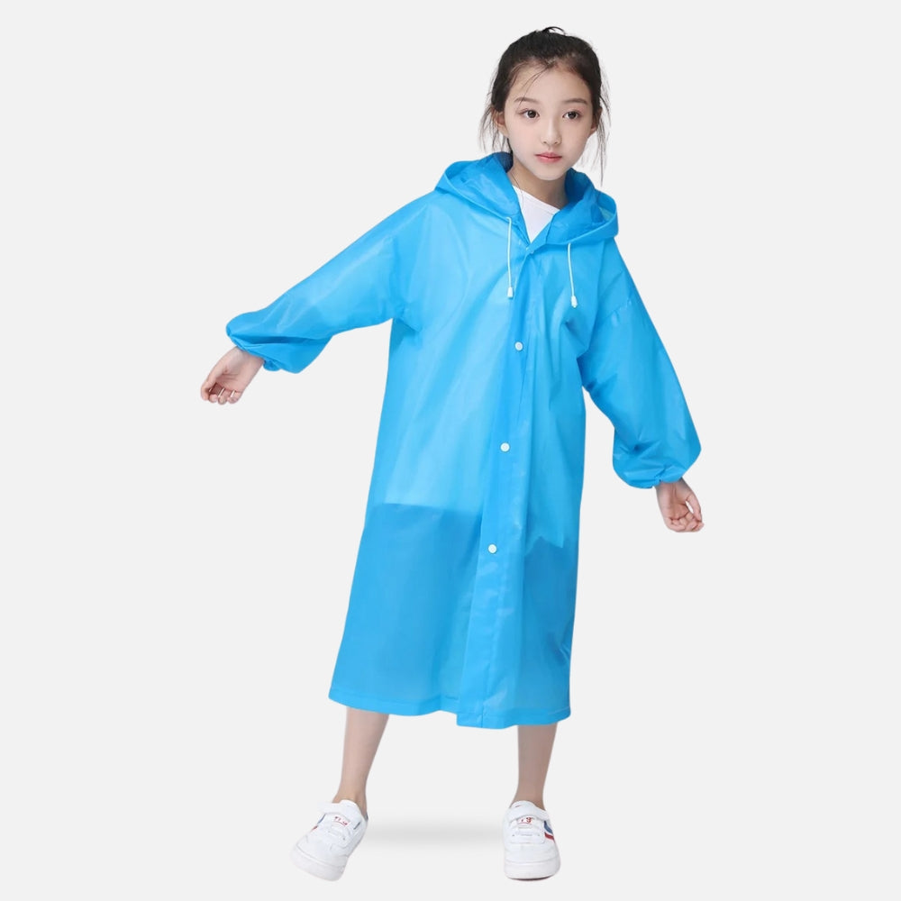 Poncho De Pluie Enfant Bleu - Bracksley