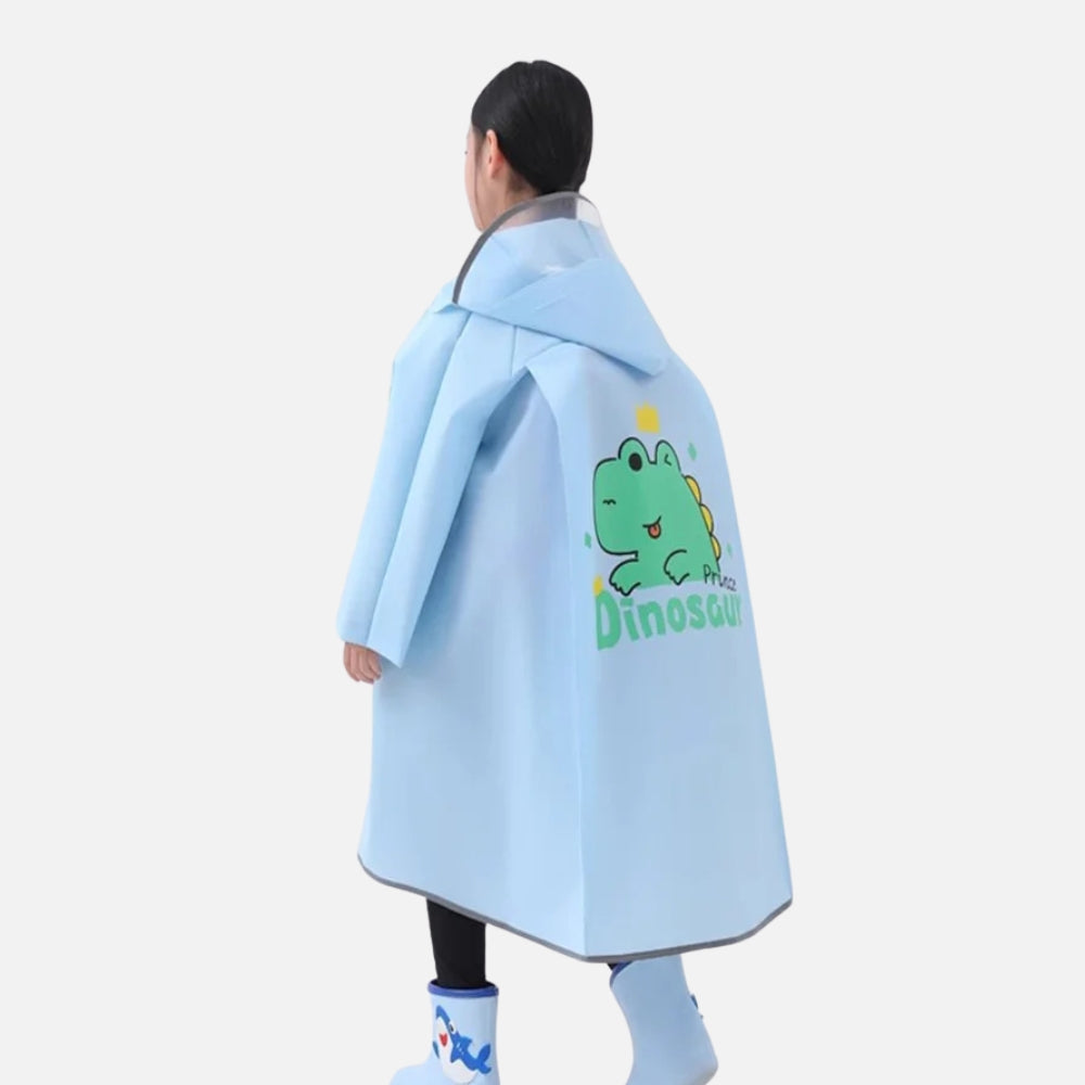Poncho De Pluie Enfant Prince Dinosaure vue 2 - Bracksley