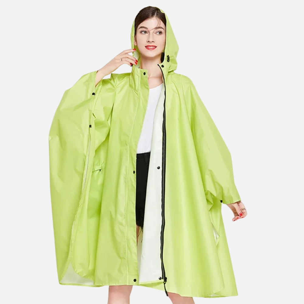 Poncho De Pluie Femme Vert Clair - Bracksley