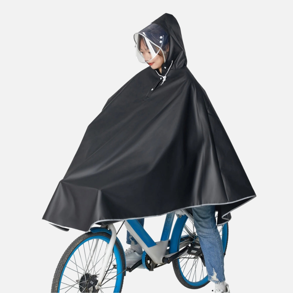 Poncho ImpermÃ©able VÃ©lo Bandes RÃ©flÃ©chissantes - Bracksley