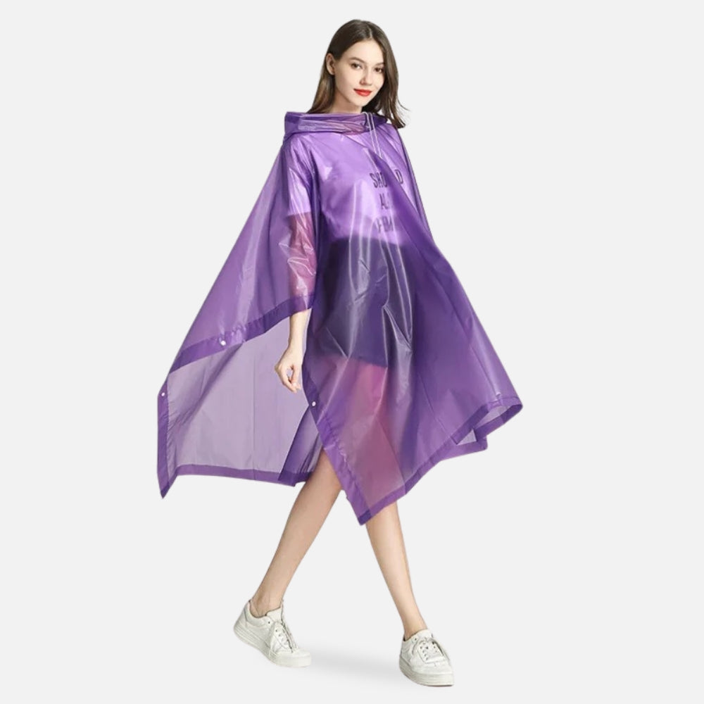 Poncho ImpermÃ©able Violet vue 2 - Bracksley