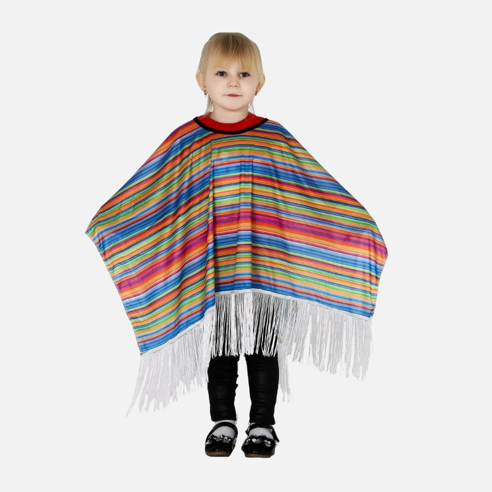 Poncho Mexicain Enfant Multicolore - Bracksley